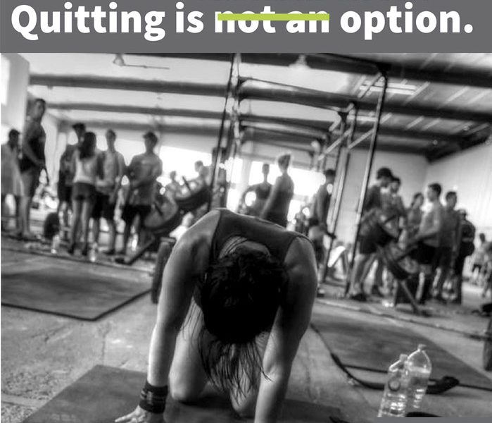 Quitting is sometimes the best option