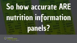 How accurate are nutrition information panels?