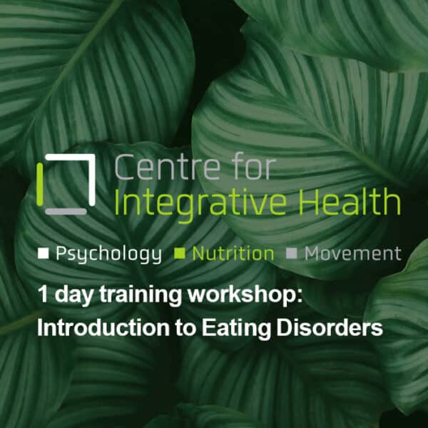 Flyer reading "1-day Introduction to Eating Disorders"
